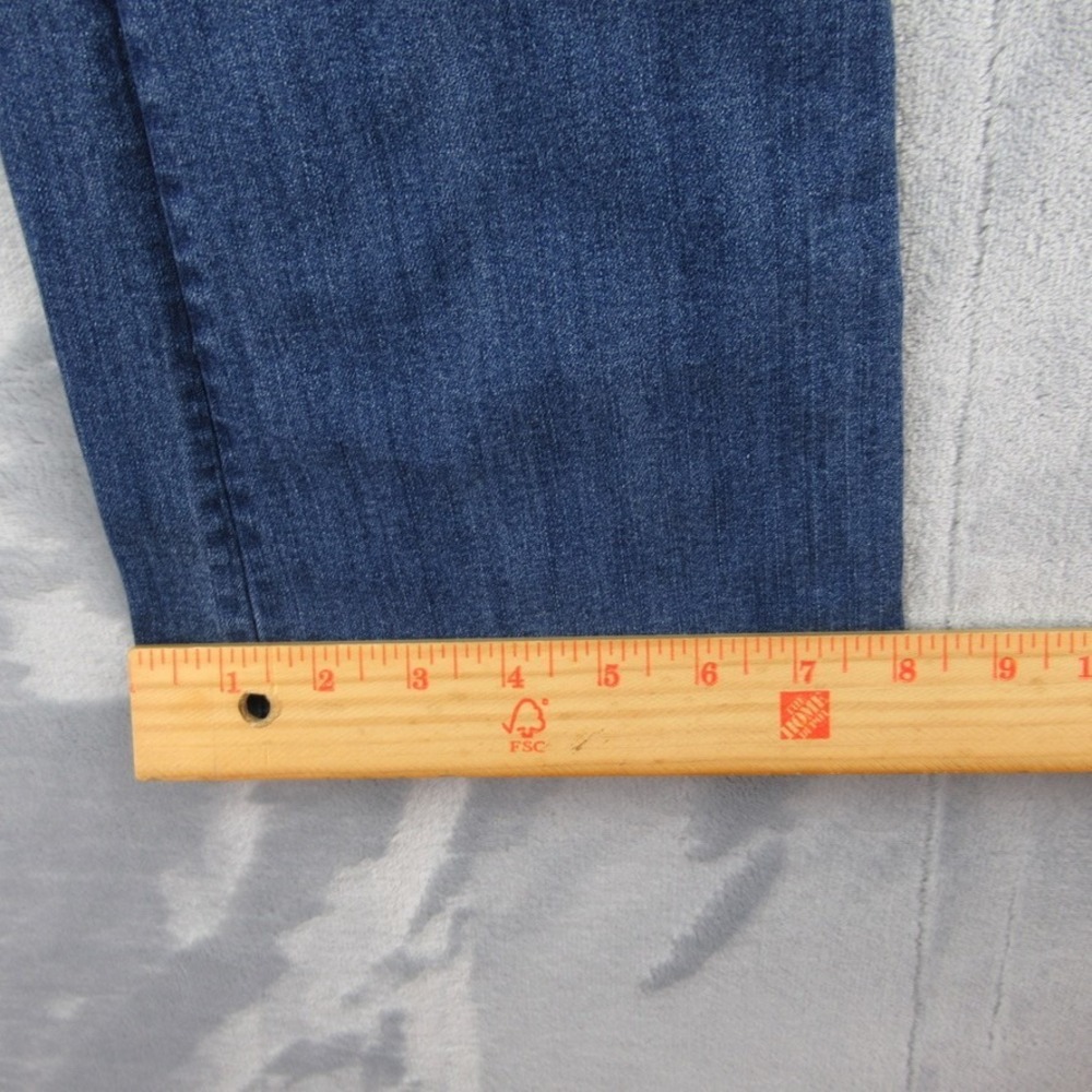 American Eagle Kick Boot Jeans Womens 0 Short Blue 360 Super Stretch Low Rise - Picture 7 of 11